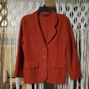 Women's Orange Blazer